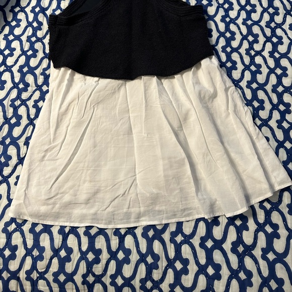 Anthropologie awesome BLk sweater tank with attached white top underneath - Picture 1 of 2